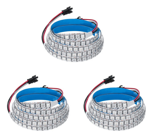 3 Tiras De Luz Led Ws2812b 5050smd 144 Con Circuito Integrad