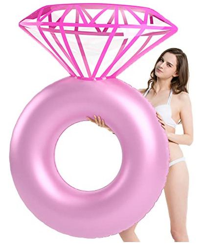 Jasonwell - Flotador Inflable Para Piscina Con Anillo De Dia