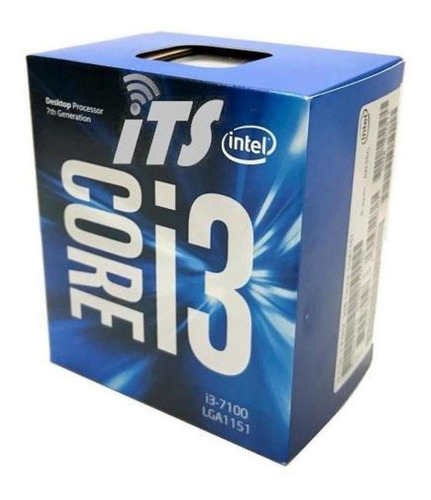 Processador gamer Intel Core i3-7100 BX80677I37100 de 2 núcleos e 3.9GHz de frequência com gráfica integrada