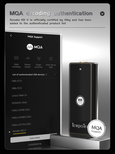 Tempotec Sonata Hd V Dac Mqa Amplificador Es9219 Ios Version