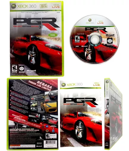 Xbox 360 console jogo de vídeo: pgr 4 projeto gotham racing. Espanhol, pegi  3 +, cópia do pacote (jogo xbox 360 segunda mão) - AliExpress