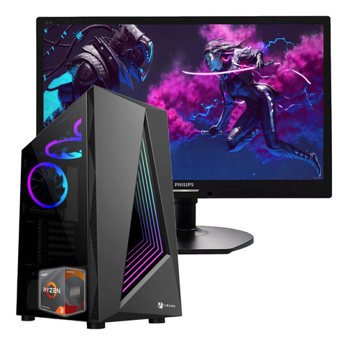 Pc Gamer Amd Ryzen 3 3200g Ram 16g 1t Monitor 22 Fhd Juegos 