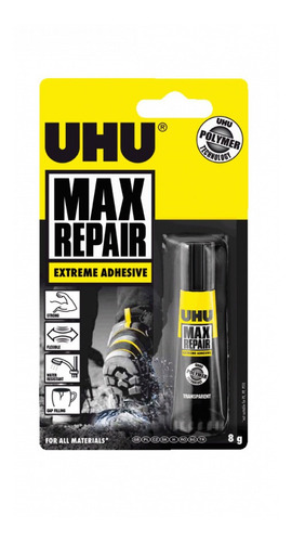 Uhu Max Repair Adhesivo Extremo Resistente Al Agua Pomo 8g