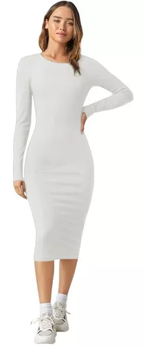 Nylon Bailarín Hollywood Vestido Lapiz Blanco | MercadoLibre 📦