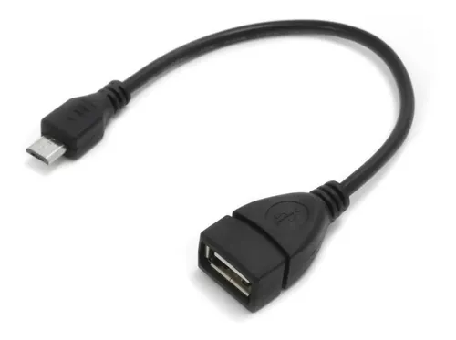 CABLE OTG MICRO USB A USB HEMBRA NEGRO