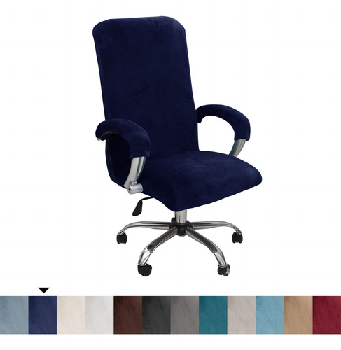 Funda Elástica Terciopelo Silla Oficina Con Reposabrazos