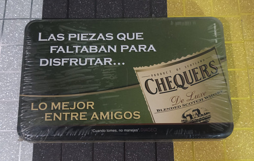 Juego De Domino Sellado Chequera Caja Metálica