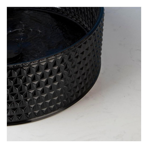 Fregadero De Recipiente De Cristal Negro De Globaosalu Con Y