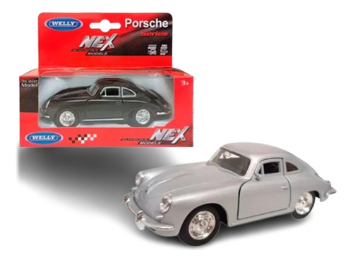 Welly 1.36 Porsche 356b Color Plateado