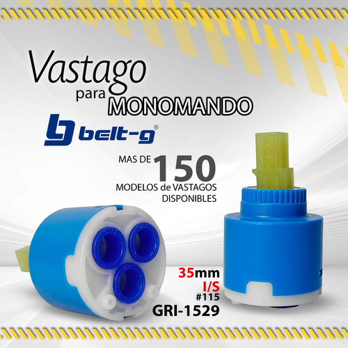 Vastago Para Monomando 35mm Belt-g Gri-1529 I/s #115 / 08402