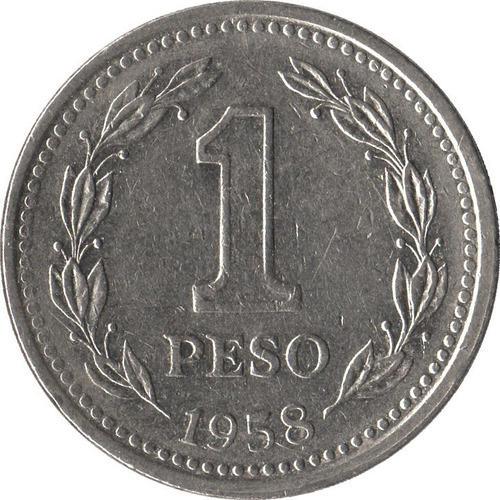 Argentina Moneda De 1 Peso 1958 - Km#57