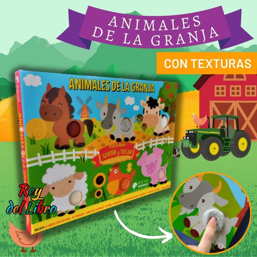 Libros De Cuentos De Animales De La Granja Con Texturas