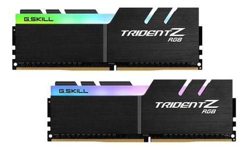 Memoria RAM Trident Z RGB (For AMD) gamer color negro 16GB 2 G.Skill F4-3600C18D-16GTZRX