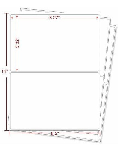 Etiquetas De Envío De Media Hoja Con Esquinas Redondea...