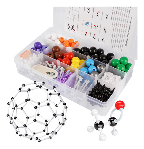 Kit De Modelo Molecular, 444 Piezas De Química Molecular Org