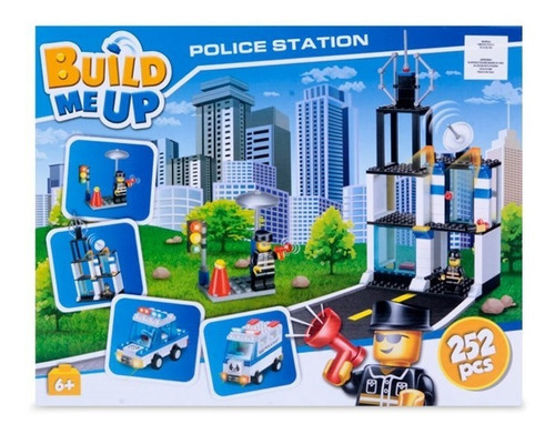 Set Bloques Build Me Up Police Station 252 Piezas 