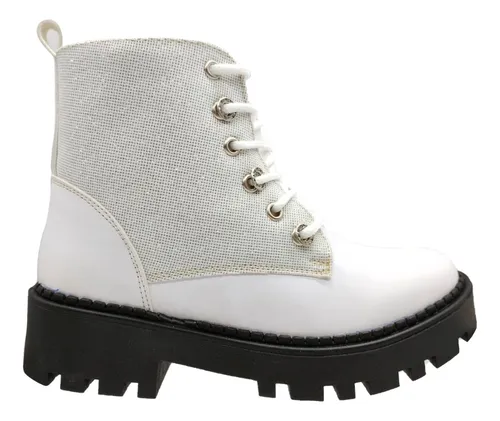 Botin militar online blanco