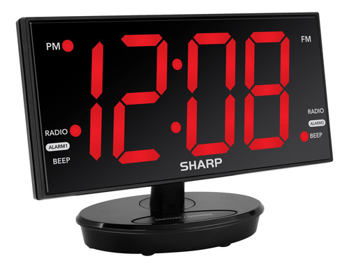 Reloj Despertador Digital Led Extragrande Con Radio Fm