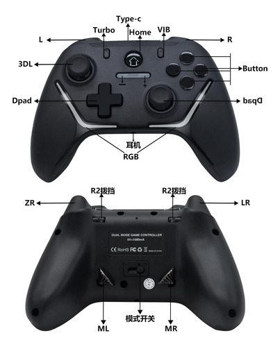 Controlador Inalámbrico De Modo Dual Eagolloar Para Controla