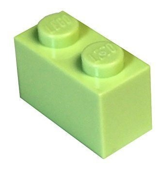 Set De Ladrillos De Construcción Lego 1x2 Color Verde