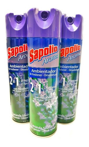 Ambientador En Spray Sapolio Lavanda Silvestre