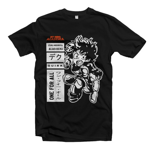 Playera Anime My Hero Academia Midoriya Izuku Deku 