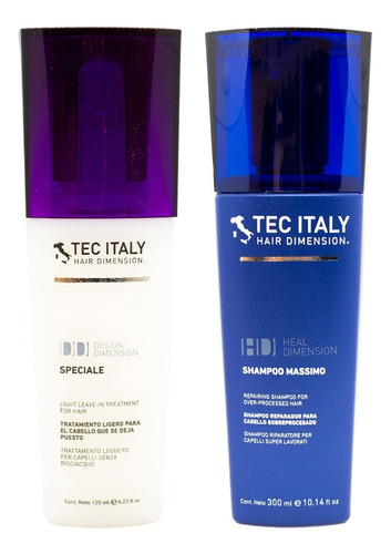 Tec Italy Kit Reparación Brillo Shampoo + Protector Térmico