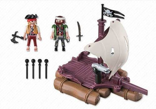 Todobloques Playmobil 6682 Piratas Balsa Pirata !!