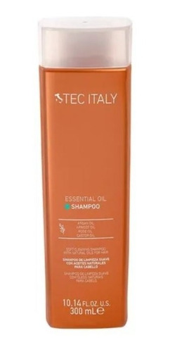 Shampoo Essential Oil Limpieza Suave 300ml Tec Italy 