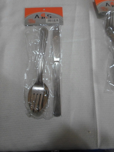 Set De Cubierto Cucharilla Tenedor Cuchillo Acero Inoxidable