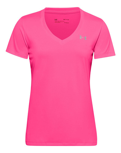 Remera Under Armour  Tech Ssv - Solid-gry Para Dama