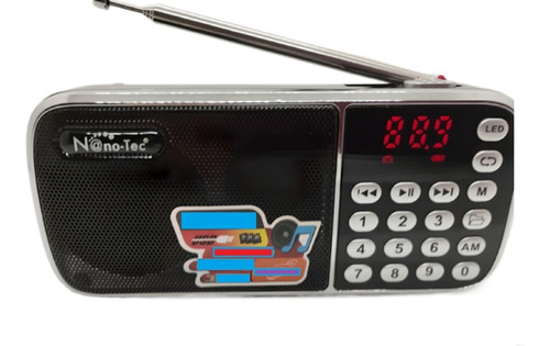 Radio De Bolsillo Digital Multibanda Am Fm Sw Recargabl