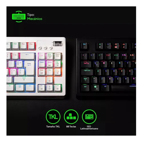 Teclado Mecanico Vsg Quasar 80% Switch Outemu Cafe Rgb