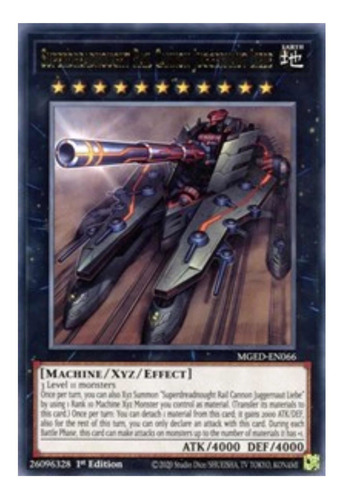 Yugioh! Superdreadnought Rail Cannon Juggernaut Liebe