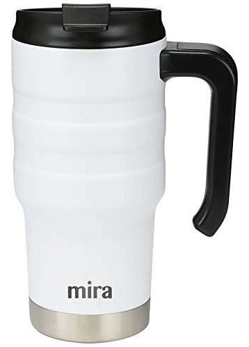 Mira 20 Oz De Acero Inoxidable Coche Mug Con Manija P6g7x