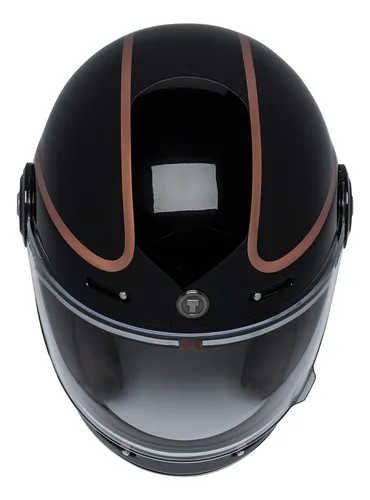 Casco De Moto Torc T1, Retro, Integral, Unisex, Color Cobre