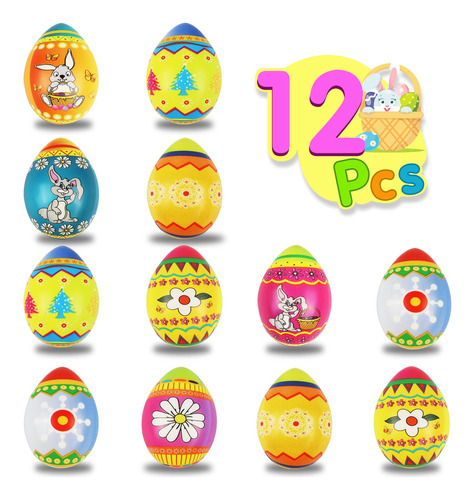 Anboor 12 Piezas De Huevos De Pascua Squishies Bolas De Estr