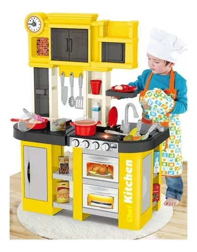 Imagen 1 de 3 de Cocina Para Niñas Con Luces Y Sonido 53 Pcs.