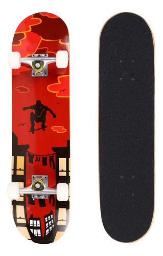 Monopatin Completo Pro Skateboard 31 X 8  9 Capa Madera Arce