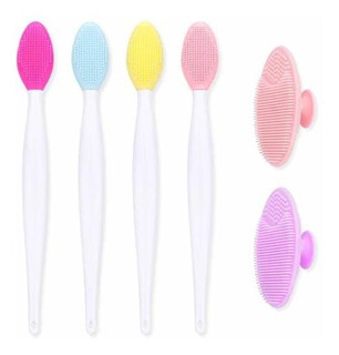 Manuales - Lip Scrub Brush - Lionvison 4pcs Soft Silicone Ex