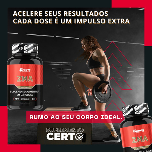 Zma Ultra 120 Cápsulas Original Growth Supplements