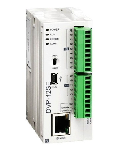 Plc Delta, 8 In, 4 Salidas Transistor, Dvp12se11t Ethernet