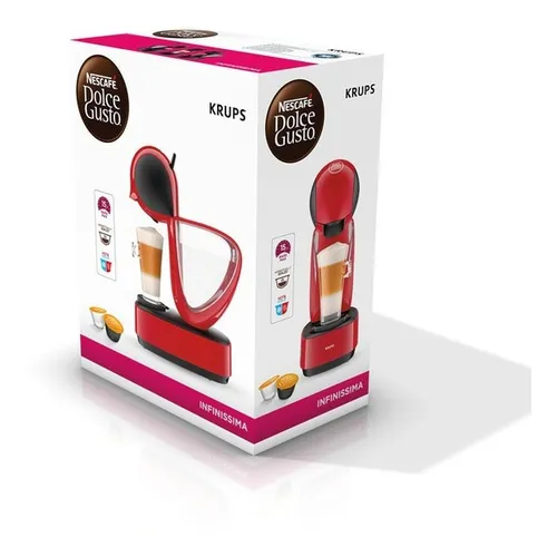 Cafetera Nescafé Dolce Gusto Infinissima de corte analógico roja para cápsulas monodosis 110V