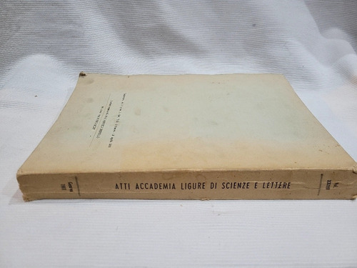 Imagen 2 de 10 de Atti Accademia Ligure Di Scienze E Lettere Volume 37 1981
