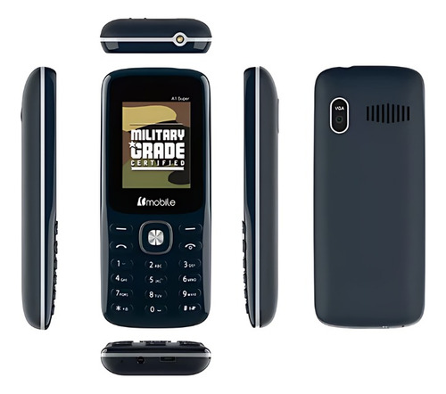 Teléfono Celular Barato B-mobile A1 Super 2g Con Camara Azul