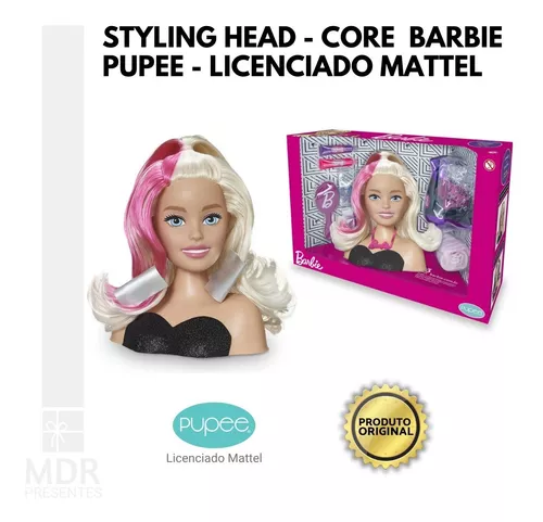 Barbie Busto Com Maquiagem E Acessórios Para Fazer Penteado