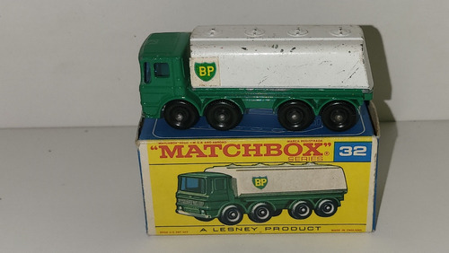 Matchbox Leyland Petrol Tanker Série 32a De 1970 Na Caixa 