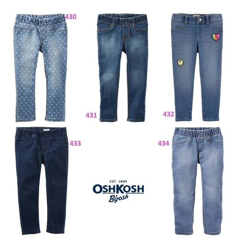 Blue Jean Pantalon Jeggins Oshkosh De Niña Tallas 9m A 5t