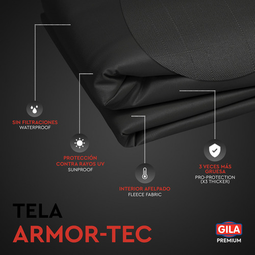 Gila Funda Para Secadora Protector Impermeable Afelpado Premium Color Negro