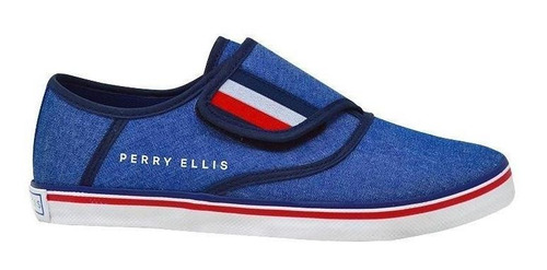 Zapato Perry Ellis - 5558 - Azul Mezclilla